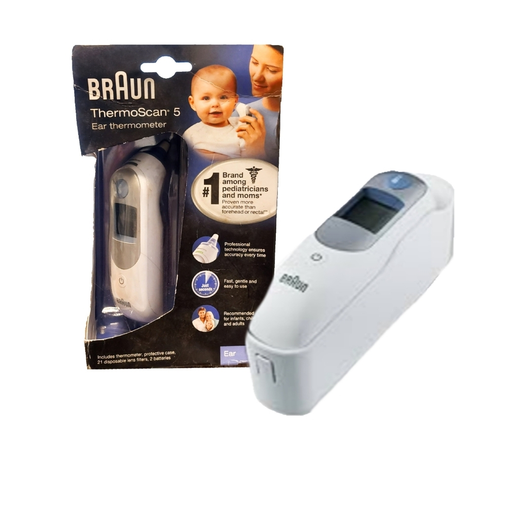 Braun ThermoScan 5 with ExactTemp (IRT6500US) White.